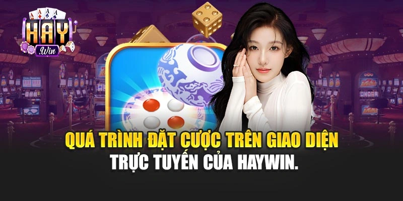 Quá trình đặt cược trên giao diện trực tuyến của Haywin.