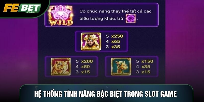 Hệ thống tính năng đặc biệt trong slot game