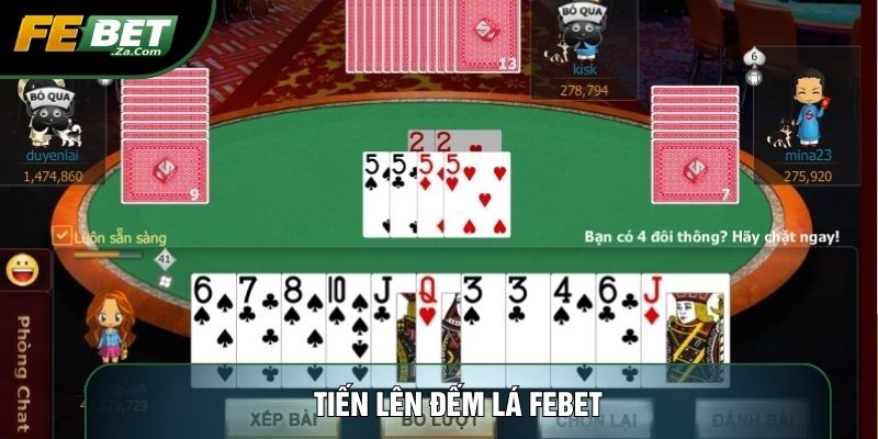 tiến lên đếm lá febet